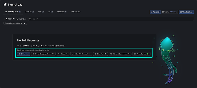 Connecting integration in Launchpad