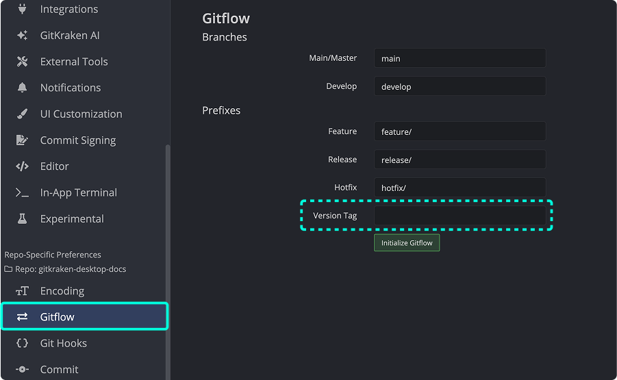 Setting tag prefix