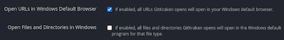 GitKraken WSL host settings
